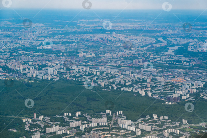 Скачать Москва с высоты птичьего полета фотосток Ozero