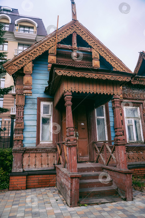 Скачать Старинный деревянный дом. Усадьба А.С. Попова в  Рязани фотосток Ozero