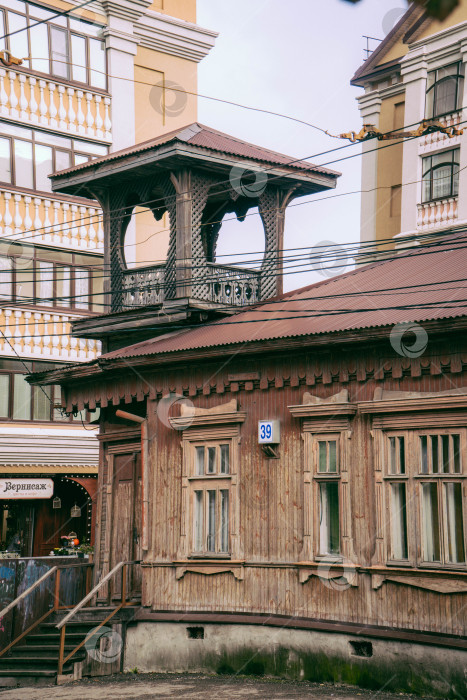 Скачать Деревянный дом с бельведером в Рязани фотосток Ozero