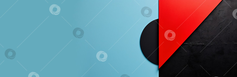 Скачать абстрактный фон с фигурами в стиле Баухауз. фотосток Ozero