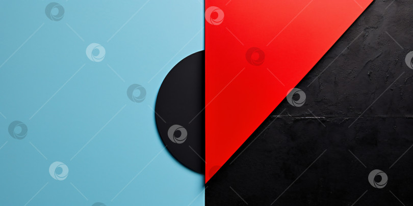 Скачать абстрактный фон с фигурами в стиле Баухауз. фотосток Ozero