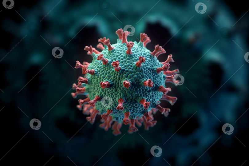 Скачать Трехмерная концепция коронавирус атакует организм фотосток Ozero