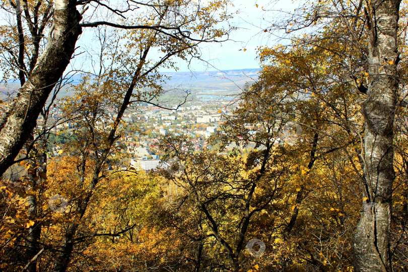 Скачать Вид на Кисловодск с холма фотосток Ozero
