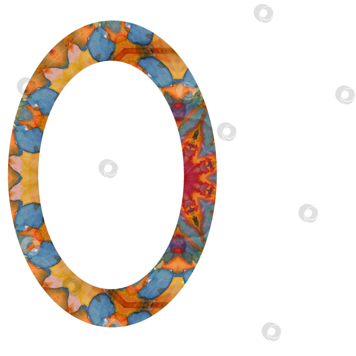 Скачать Овальная рамка с абстрактным рисунком на светлом фоне. фотосток Ozero