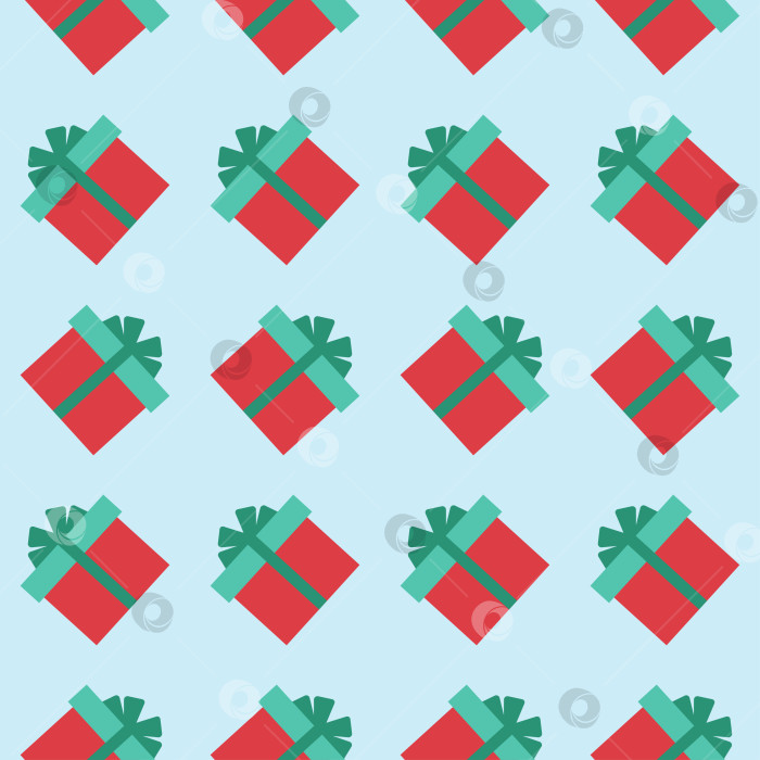 Скачать Бесшовный узор с праздничными коробками. Векторная иллюстрация фотосток Ozero