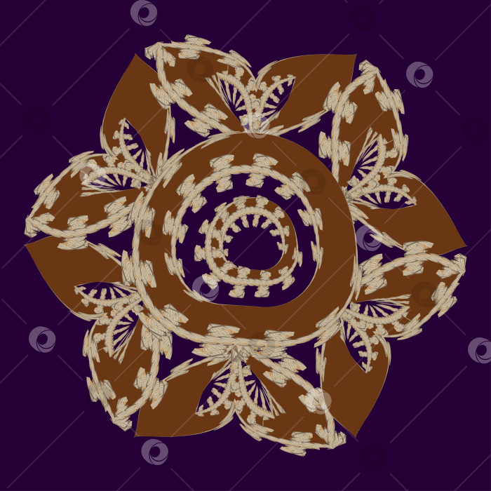 Скачать Бохо-цветок для наклеек, печати одежды, веб-сайтов. фотосток Ozero