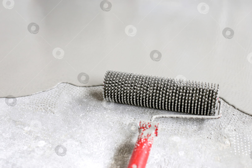 Скачать Ремонт и отделка полов с заливкой стяжки, мелкая глубина фотосток Ozero