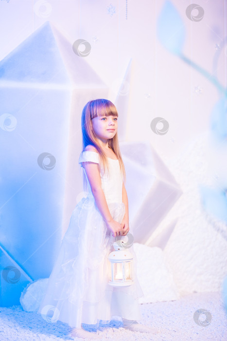 Скачать Девушка с фонарем фотосток Ozero