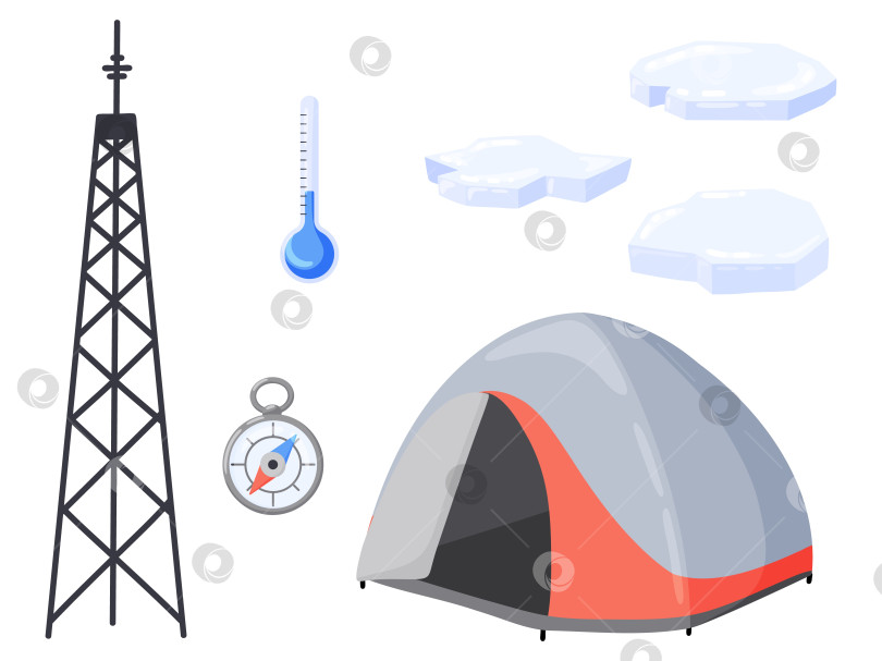 Скачать Оборудование и инструменты арктической исследовательской станции фотосток Ozero