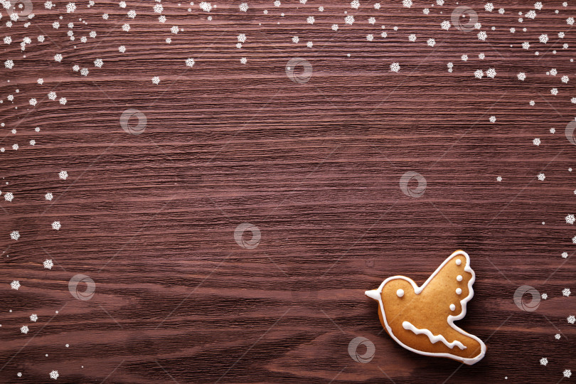 Скачать Рождественские пряники. Рождественский и новогодний фон фотосток Ozero