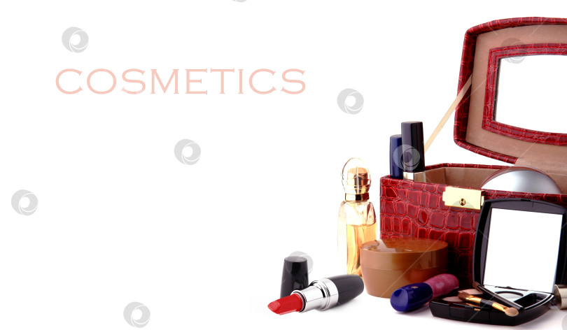 Скачать Декоративная косметика и парфюмерия для макияжа фотосток Ozero