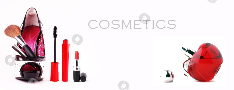 Скачать Декоративная косметика и парфюмерия для макияжа фотосток Ozero