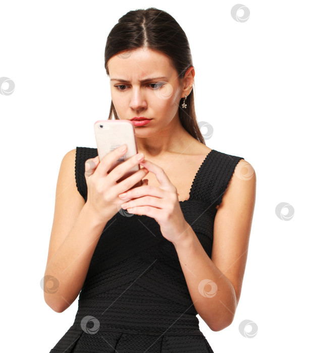 Скачать Грустная брюнетка фотосток Ozero