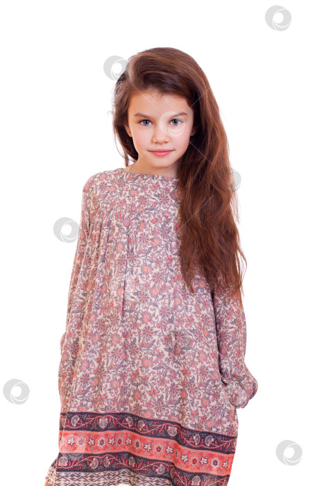 Скачать Портрет хорошенькой маленькой девочки фотосток Ozero