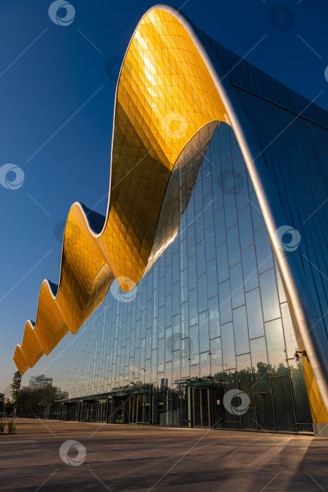 Скачать Москва, Россия-30 августа 2019 года, современный дворец спорта по художественной гимнастике фотосток Ozero