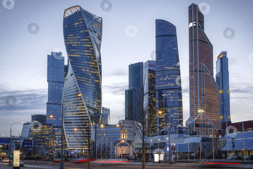 Скачать Россия Москва-Сити 16.03.2020 Международный деловой центр. фотосток Ozero