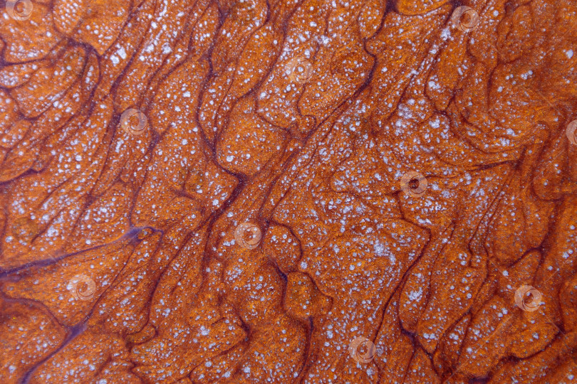 Скачать Абстрактная текстура фона, коричневый, жидкий акрил с добавлением золотого блеска фотосток Ozero