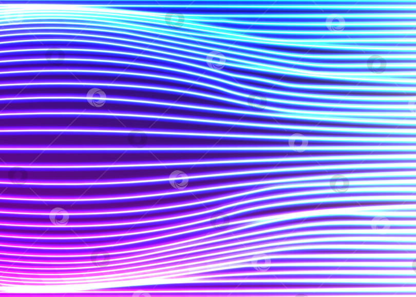 Скачать Фон из неоновых линий со светящимся новым ретро-стилем vapor wave 80-х годов фотосток Ozero
