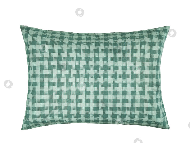 Скачать пуховая подушка с хлопчатобумажным чехлом, изолирующая на белом фоне фотосток Ozero