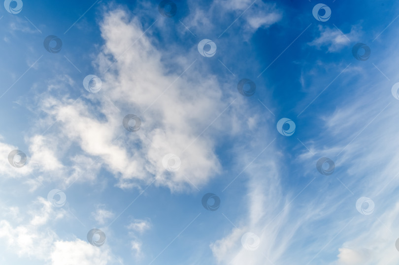 Скачать В синем небе белые облака фотосток Ozero