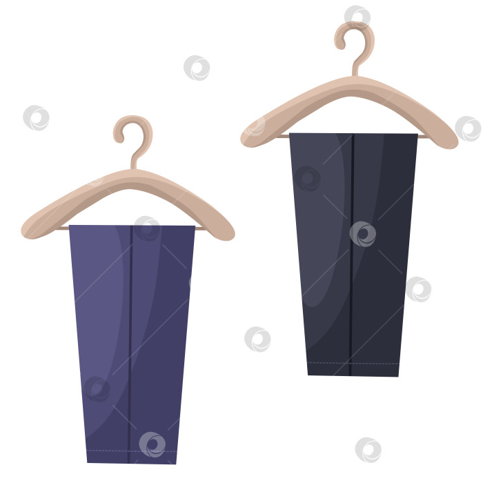 Скачать Брюки без каблука на вешалке. фотосток Ozero