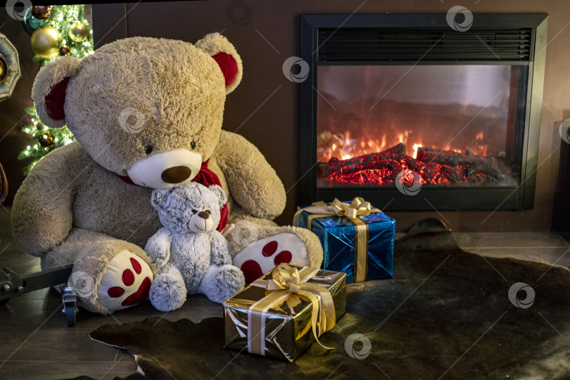 Скачать новогодняя открытка фотосток Ozero