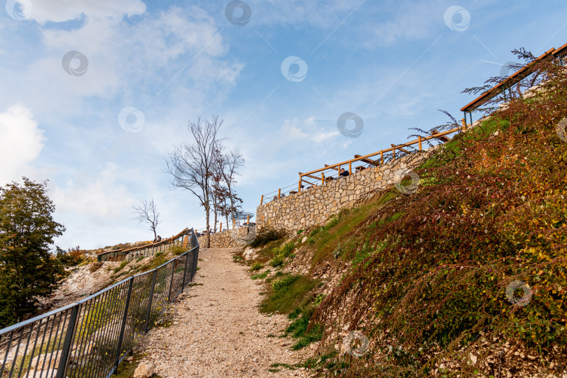 Скачать Панорама с горы Монтенегро Ловчен, смотровая площадка на вершине Которской канатной дороги фотосток Ozero