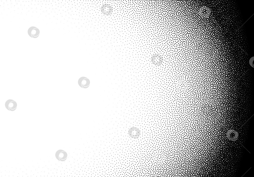 Скачать Градиентный фон с точечной обработкой, разбросанные черные и белые точечные рисунки фотосток Ozero