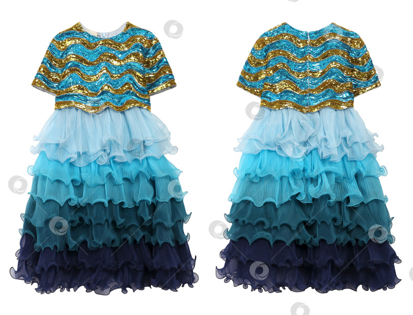 Скачать Нарядное платье на белом фоне фотосток Ozero