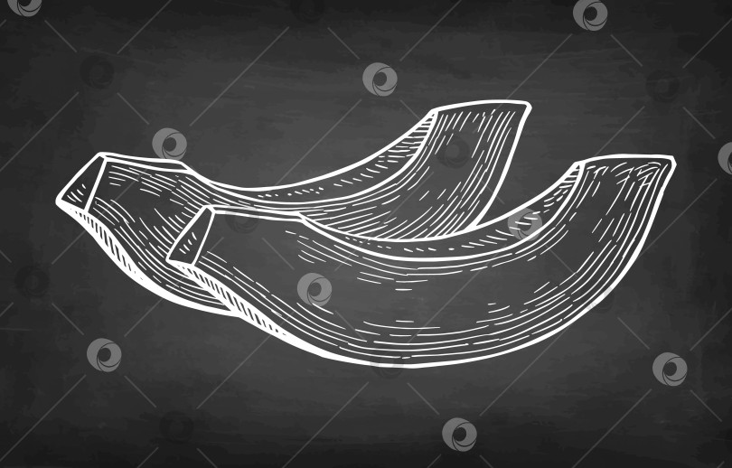 Скачать Набросок кусочками папайи мелом. фотосток Ozero