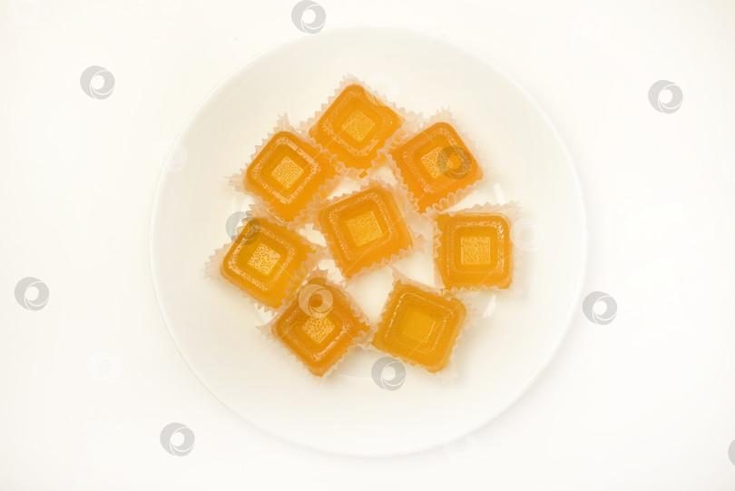 Скачать Апельсиновый мармелад. Сладкая закуска. Мармелад с разными вкусами и цветами. фотосток Ozero