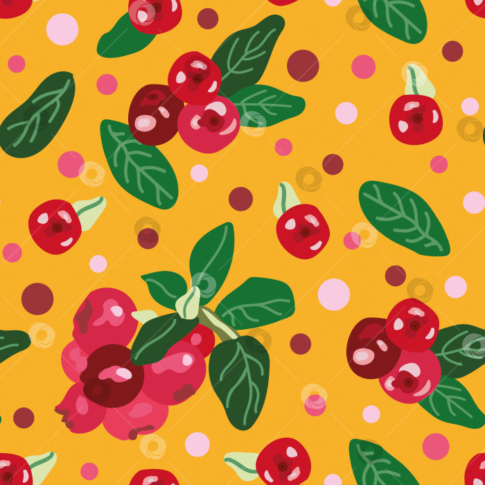 Скачать Узор из красных ягод и листьев на белом фоне. Ягоды расположены таким образом, что создают ощущение движения и энергии. Сцена яркая и живая. фотосток Ozero