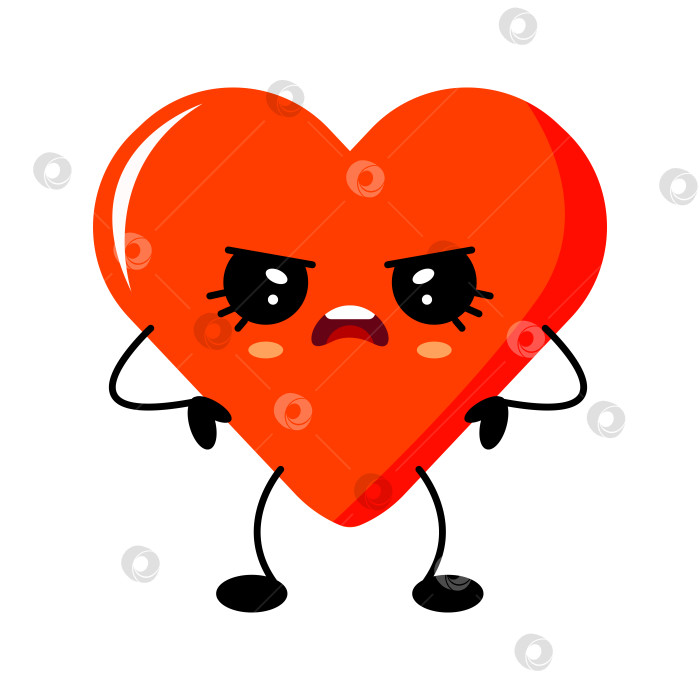 Скачать Милый улыбающийся персонаж в виде сердца в пастельно-розовых тонах фотосток Ozero