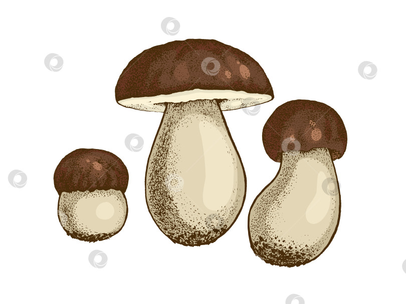 Скачать Иллюстрация к грибному балету фотосток Ozero