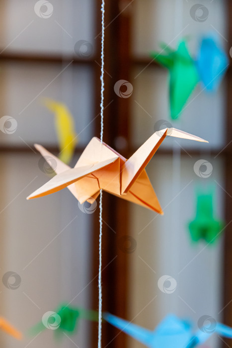 Скачать Оригами журавль фотосток Ozero