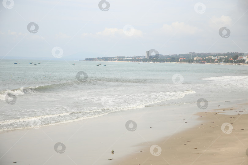 Скачать Пейзаж с морским пляжем фотосток Ozero