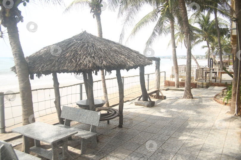 Скачать Пейзаж с морским пляжем фотосток Ozero