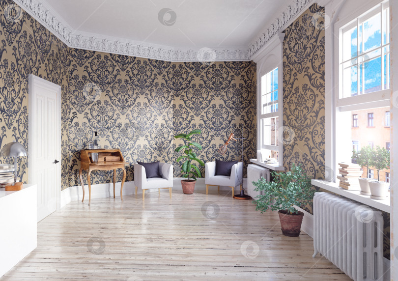 Скачать интерьер гостиной. фотосток Ozero