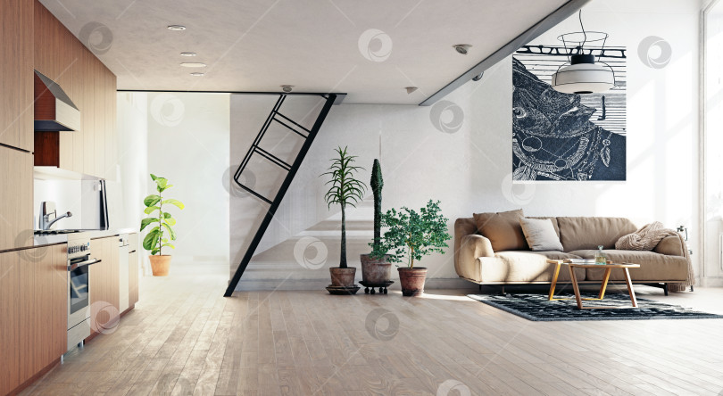 Скачать современный интерьер кухни фотосток Ozero