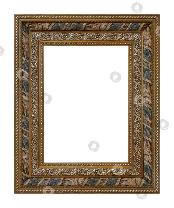 Скачать Деревянная рамка для картин, зеркал или фотографий на белом фоне фотосток Ozero