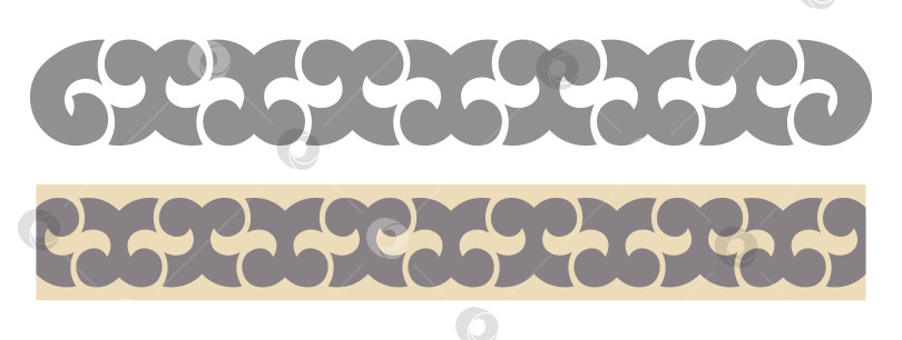 Скачать Русский народный орнамент. Бесшовный векторный узор из кованого сундука 19 века. фотосток Ozero