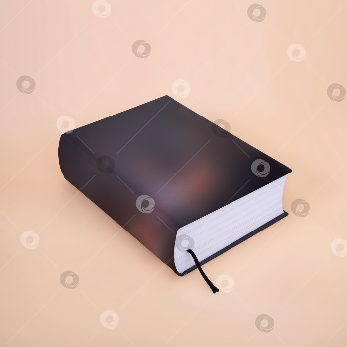 Скачать Книга в цветной обложке с белыми листами, выделенными на розовом фоне фотосток Ozero