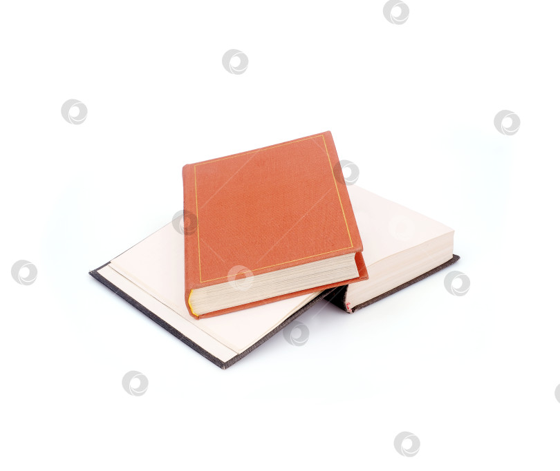 Скачать Две книги, изолированные друг от друга на белом фоне фотосток Ozero