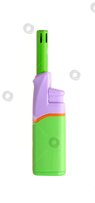 Скачать Газовая зажигалка, выделенная на белом фоне фотосток Ozero