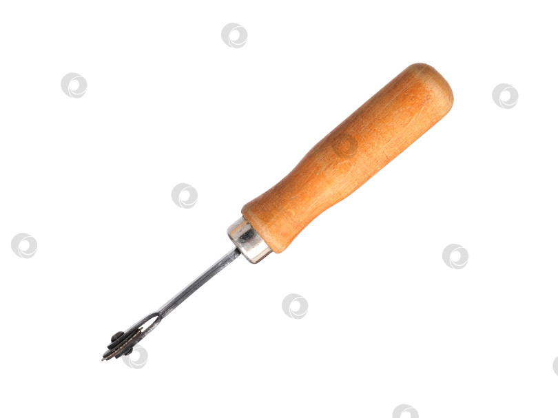 Скачать Старинный портновский кройщик, выделенный на белом фоне фотосток Ozero