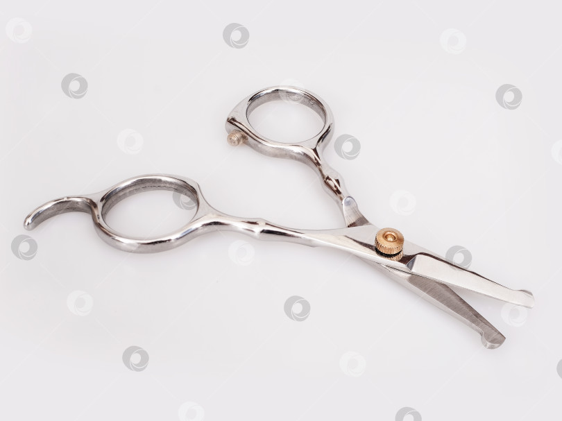 Скачать Ножницы для стрижки или ухода за волосами, выделенные на белом фоне фотосток Ozero
