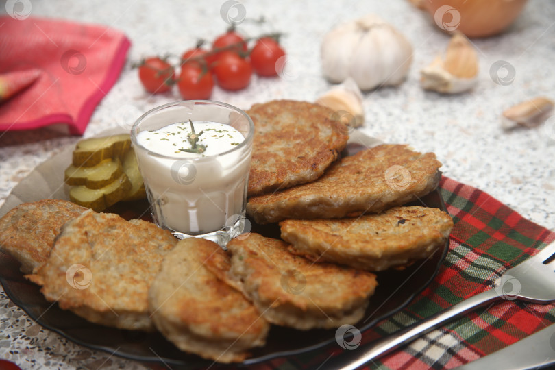 Скачать Картофельные драники жареные фотосток Ozero
