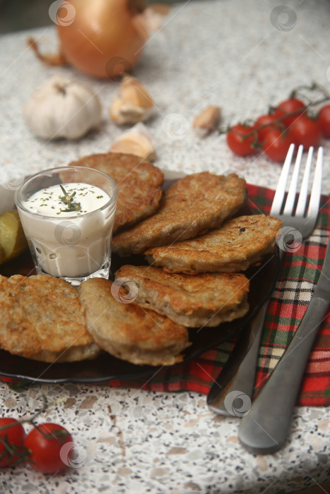 Скачать Картофельные драники жареные фотосток Ozero