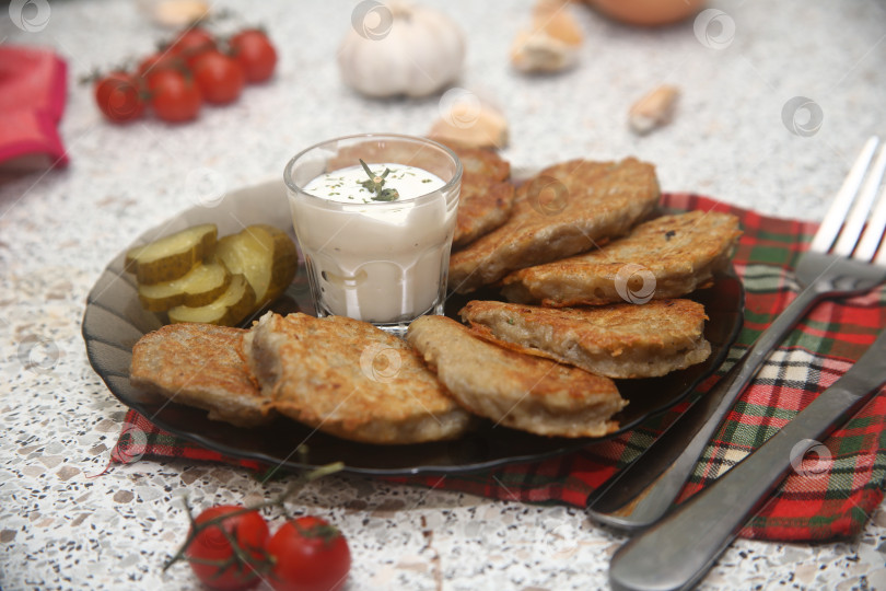 Скачать Картофельные драники жареные фотосток Ozero