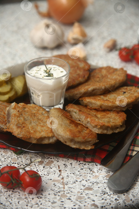 Скачать Картофельные драники жареные фотосток Ozero